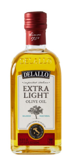 delallo extra loght olive oil